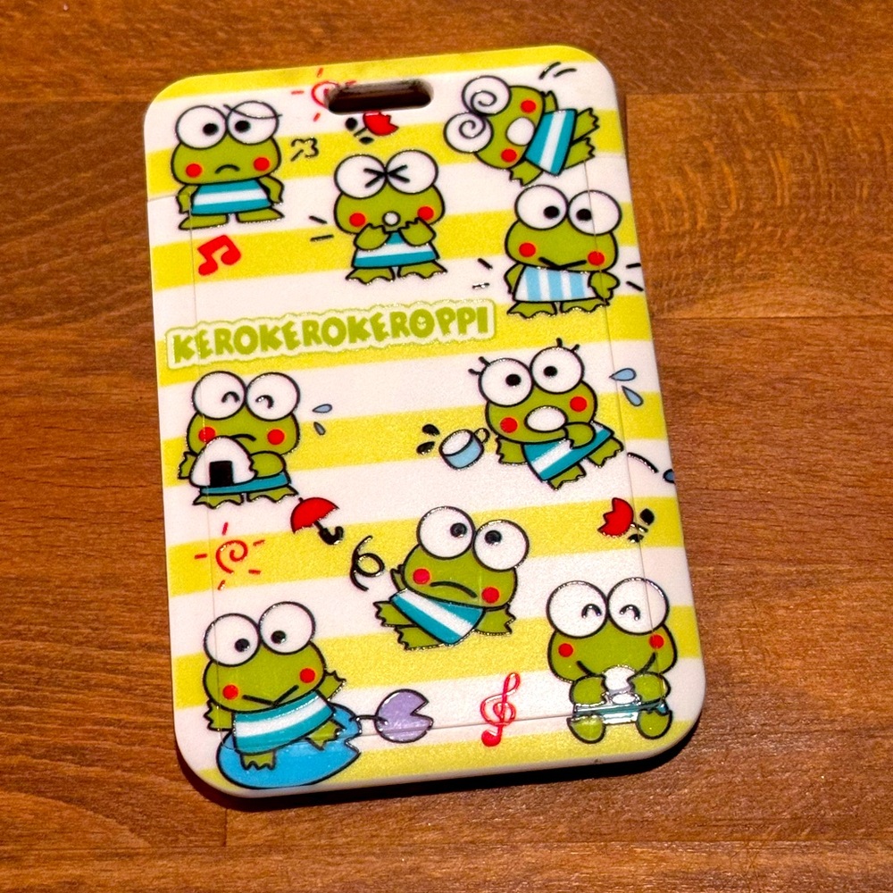 Keroppi ID Holder Card Case Kerokerokeroppi Frog Sanrio